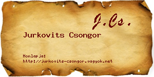 Jurkovits Csongor névjegykártya